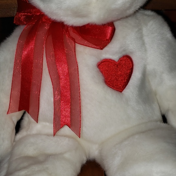 Valentino Beanie Baby Buddy Bear Valentine's Heart 1st to have Embroidered Patch - Picture 3 of 7